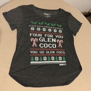 Mean Girls Graphic Tee -Christmas, Gray with Green and Red